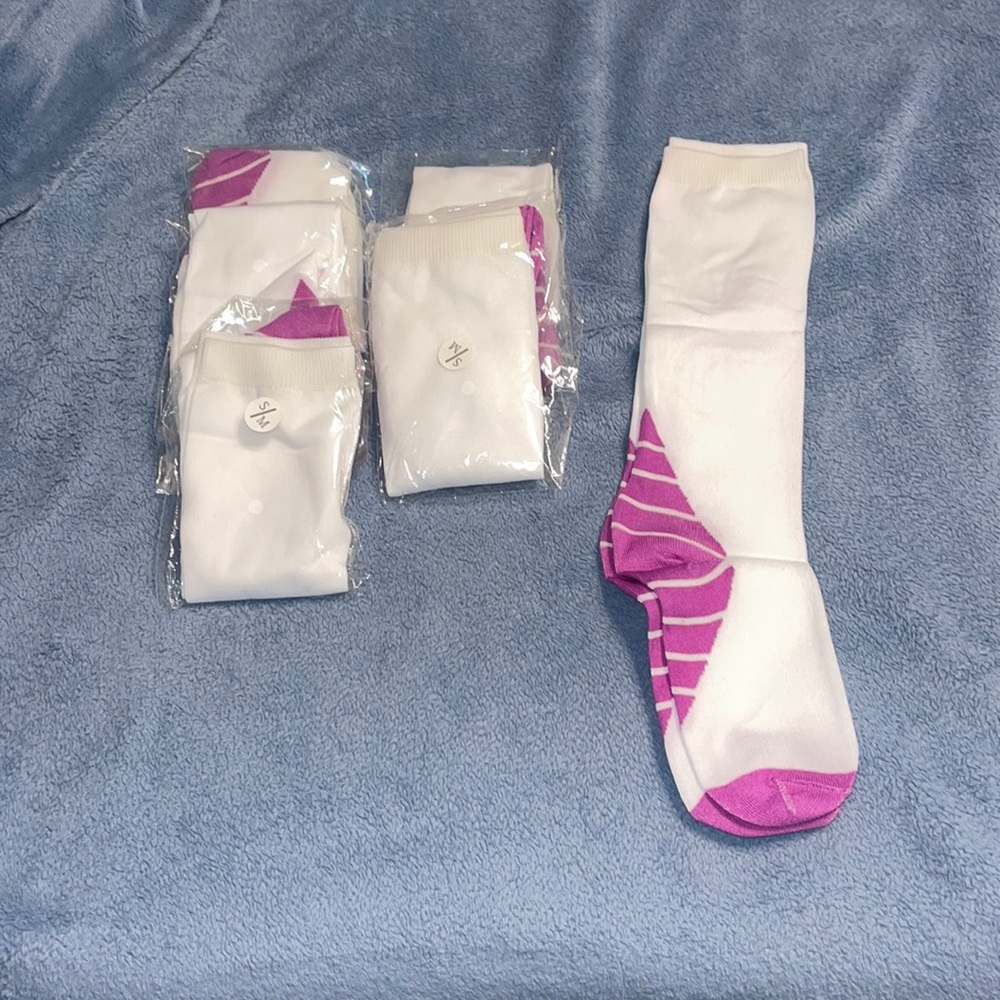 Womens small/medium compression socks pack of 6
